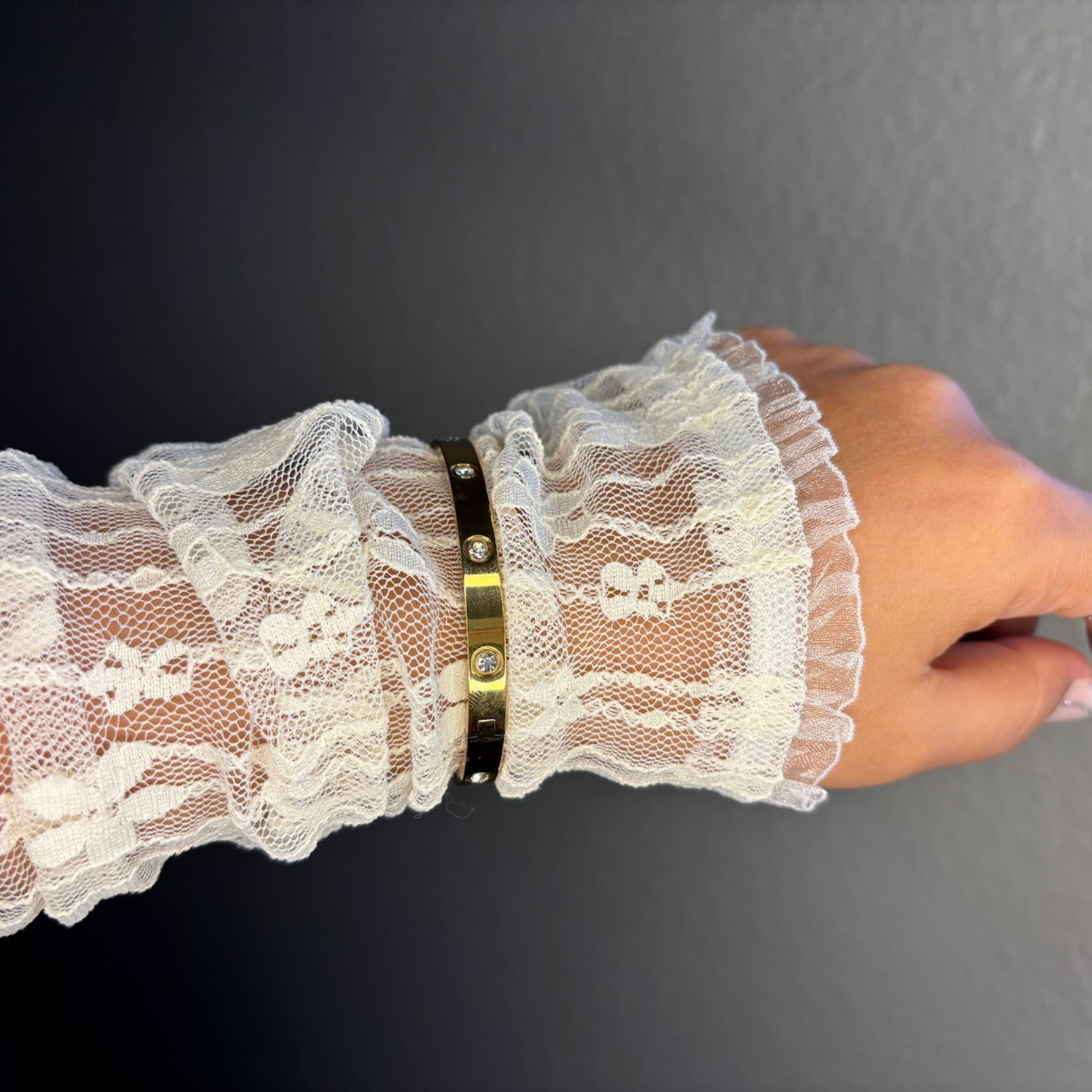 18K Gold Plated Paperclip Link Bracelet