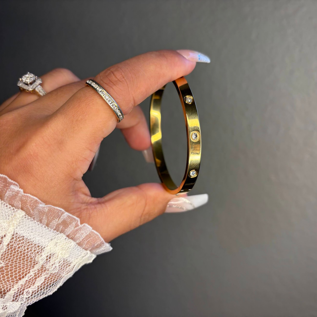 18K Gold Plated Paperclip Link Bracelet