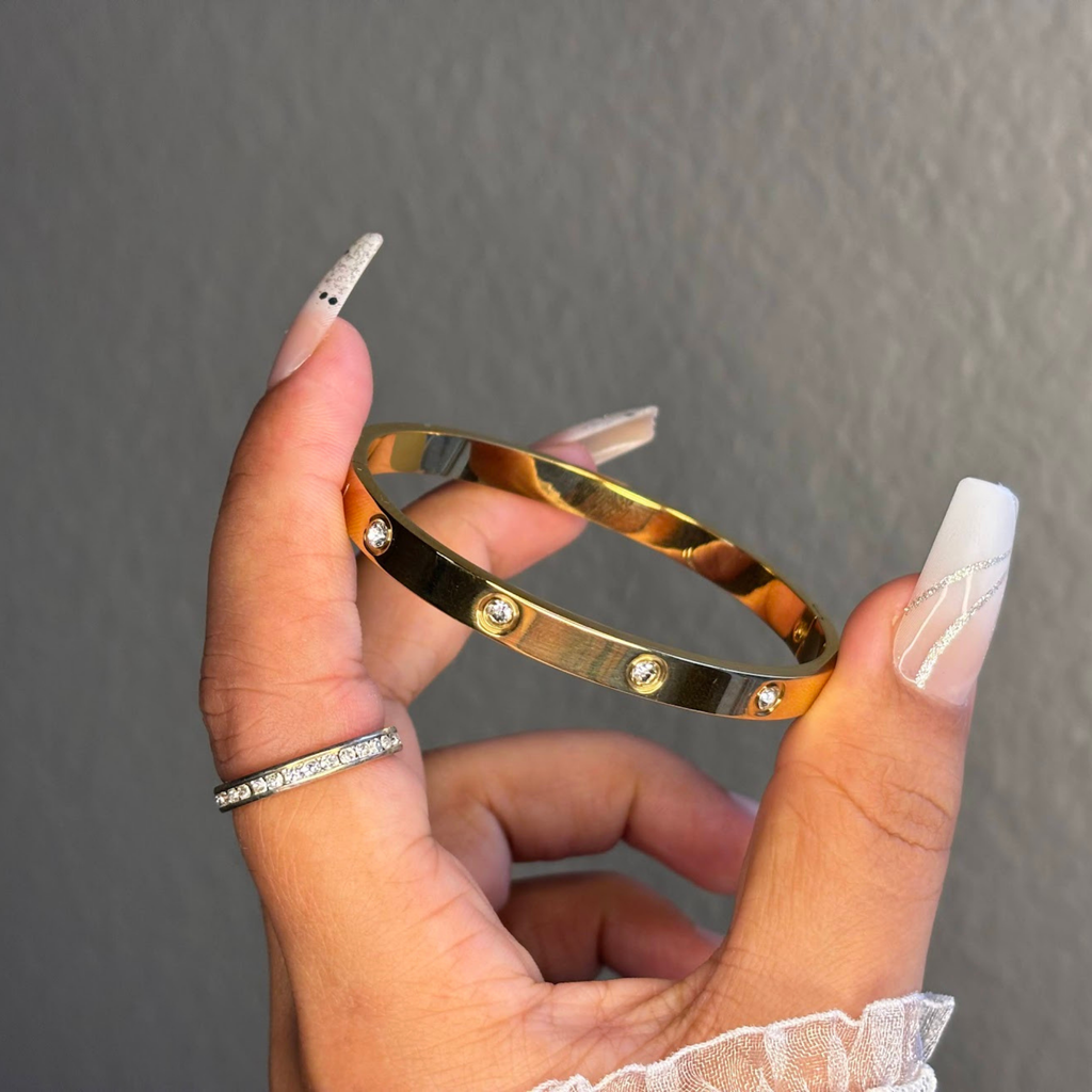 18K Gold Plated Paperclip Link Bracelet